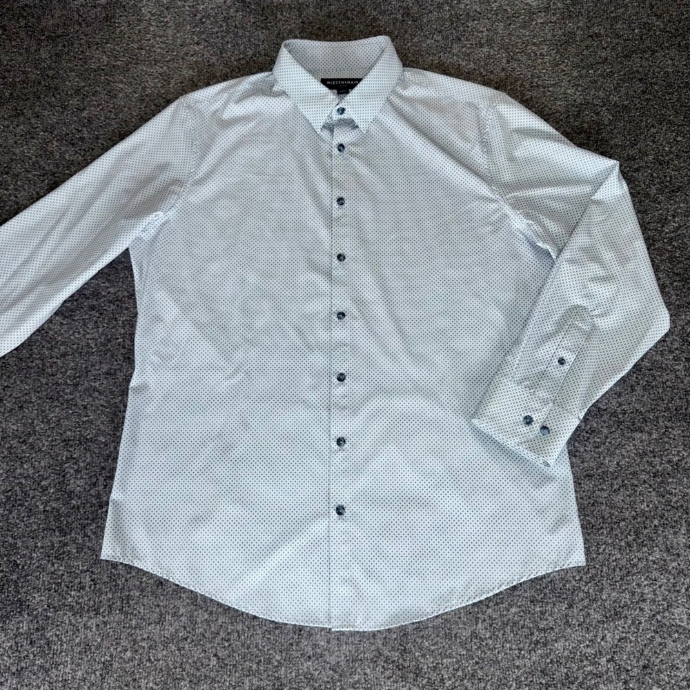 Mizzen+Main Light Blue Casual Button Down Shirt